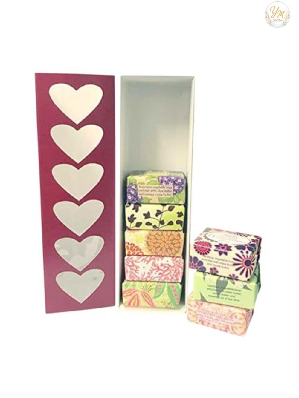 French Milled Botanical Soap Sampler Set, Vegan Mini Soaps With Shea Butter,